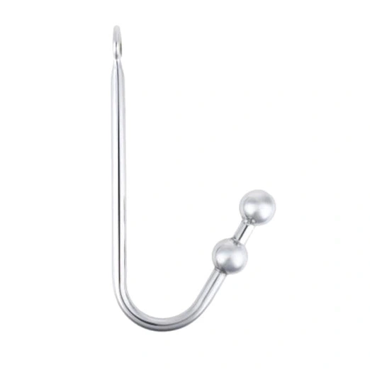 Anal Hooks Pleasurable Steel Two Balls Anal Stainless 4417 Hook 1012